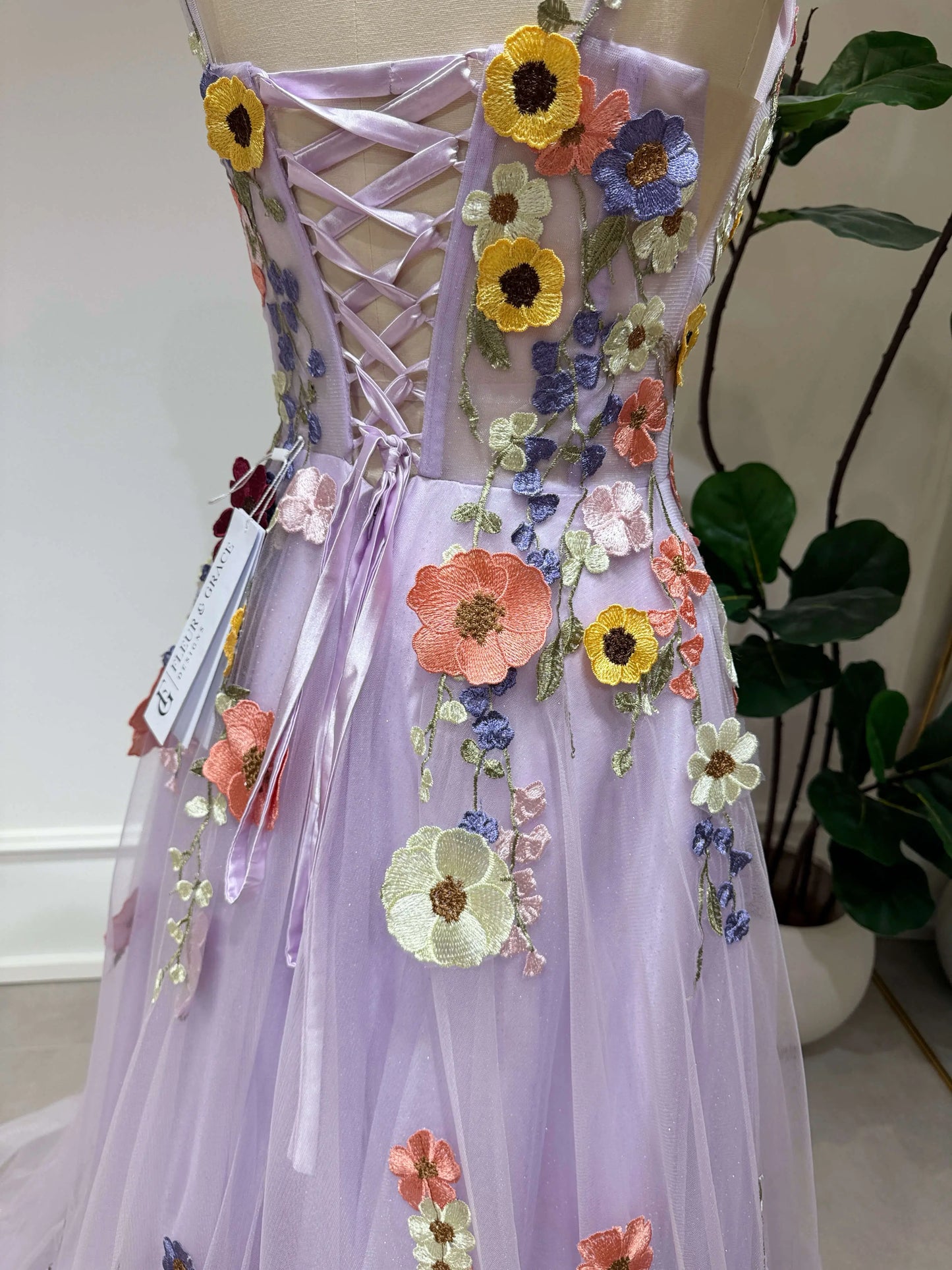 Lavender Lara Gown-Wildflower Formal Dress for Prom Dress Purple Photography Dresses | Fleur Grace Designs